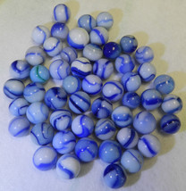 #18007m Vintage Group or Lot of 50 Peltier Glass Marbles - £42.04 GBP