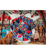 1980s 90s Navajo Country Western Chimayo Aztec All Over Print Rodeo Shir... - $53.22