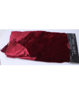 NEW Santa&#39;s Best Christmas Eve Tree Skirt 48&quot; Plush Quilted Velvet - $86.38 CAD