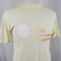 Vintage 1990 Rec Volleyball League Champs T-Shirt Large Single Stitch Deadstock - £12.53 GBP