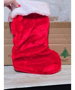 Lot of 6 New Ashland 17&quot; Stocking with White Fur Crafts DIY Painting Chr... - $27.42 CAD
