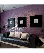 Qihang Modern Abstract Curve 3D Wallpaper Roll Mural Papel De Parede Flo... - £44.63 GBP