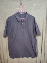 Polo Ralph Lauren Shirt Mens Extra Large Short Sleeve Blue Red Pony Casual - £7.31 GBP