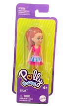 Mattel Polly Pocket Doll -FWY19 -Lila in Pink Dress with Apron - $7.61