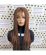 Box Braids Wig Braided Lace Closure Wigs For Black Women 22 inches Color 30 - $149.60