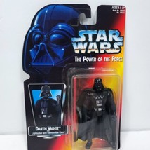 Star Wars Power of The Force Orange Card Darth Vader Lightsaber Removabl... - $29.69
