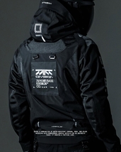 D-E\\41 Techwear Cyberpunk Motorcycle Jacket With Protector Pads -Omega - $170.00