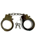24 PAIR BULK LOT ELECTROPLATED SHINEY GREY PLASTIC HANDCUFFS toy with ke... - £15.01 GBP