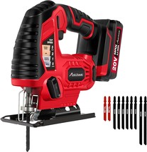 20V Electric Cordless Jigsaw With 2Point 0A Battery And Charger, 10 Pcs. Blades, - £72.61 GBP