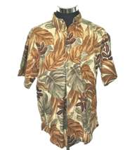 Chaps Ralph Lauren Aloha Shirt Men&#39;s Size Medium Hawaiian Multicolor Tropical - £14.69 GBP