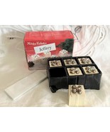 6 Godinger Christmas Presents Place Card Holders New in Box - €14,34 EUR