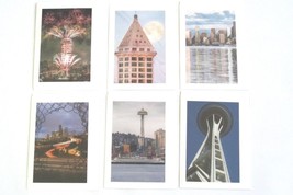 Set of 6 Seattle Photo Greeting Cards, Washington Blank Note Cards, Great Gift! - £13.18 GBP