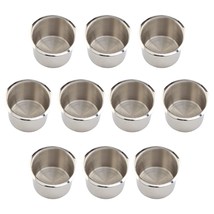 Lot of 10 Small Brybelly Drop-In Stainless Steel Cup Holder - £50.89 GBP
