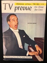 TV PREVUE Chicago Sun-Times digest Dec 9 1956 Victor Borge, Elvis Presley photo - £7.77 GBP