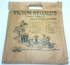 VICTOR RECORDS Printed Paper Bag 78 RPM 1940s - $19.04