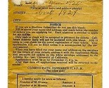 1922 Stanford vs California Football Ticket Application  - £39.77 GBP