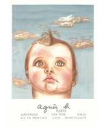 DIANE CHANEL Agnes B, le Bebe Cruel 39" x 27.5" Lithograph 1980 Contemporary Blu - $183.15 CAD