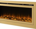 Touchstone Sideline Deluxe -Gold Smart Electric Fireplace- 50 Inch Wide-... - $1,202.99