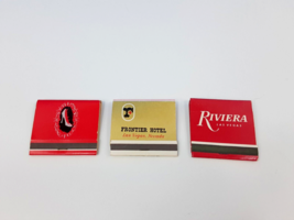 Defunct Casino Matchbooks Lot of 3 Riviera Frontier Silver Slipper Unused Vegas - £11.75 GBP