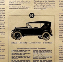 1922 Hupmobile Hupp Detroit XL Advertisement Automobilia Ephemera 14 x 1... - $19.99