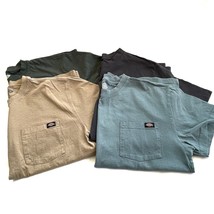 Lot of 4 Dickies Mens Large 100% Cotton Short Sleeve Pocket T-Shirts NWOT - £28.40 GBP