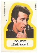 Happy Days TV Series Trading Card Sticker #9 Fonzie Forever Topps 1976 - £2.40 GBP