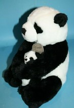 Russ Yomiko Mama Panda Bear 11&quot; and Baby 5&quot; Plush Stuffed Animal 34122 Soft Toy - £19.38 GBP