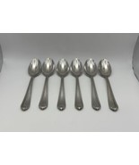 Set of 6 Lenox 18/10 Stainless Steel BEAD Place Soup Spoons - $61.72 CAD