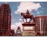 Estatua Ecuestre de Carlos IV Mexico City Mexico UNP Chrome Postcard O16 - $3.91