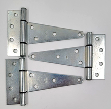 6&quot; Heavy Duty Tee Hinges National Hardware Zinc Plated Steel N129-171 Lo... - £12.78 GBP