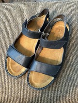 Naot Karenna Black Matte Leather Adjustable Sandals Size 40 US 9 - $39.99