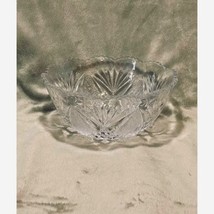 Vintage Scalloped Edge Cut Crystal Bowl by Crystal Clear Studios Japan-NWOT - £19.46 GBP