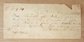 1860 Antique Bank Delaware County Handwritten Promisory Note Gesner To Bumgarner - £68.18 GBP