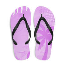 Autumn LeAnn Designs® | Flip Flops Shoes, Light Lavender Palm Tree - £19.61 GBP