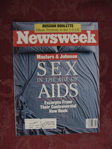NEWSWEEK magazine March 14 1988 Masters Johnson Sex AIDS Drug Wars - £6.92 GBP