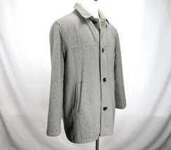 London Fog Men&#39;s XL Pea Coat Mid-Length Gray Dress Coat, Stylish, Heavy ... - £43.28 GBP