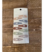 Salon Quality 10 Pc Multicolor Glittered Snap Clips - $234.63 MXN