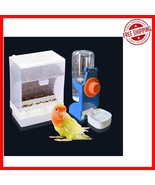 Transparent Automatic Bird Feeder &amp; Water Dispenser for Parrots &amp; Cockat... - $28.70