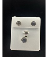 925 Sterling Silver Labradorite Earrings And Pendant Set - $68.62 CAD