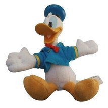 VTG Disney Donald Duck 5.5&quot; Plush Body Plastic Head Action Figure Arco Mattel - £7.71 GBP