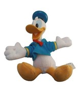 VTG Disney Donald Duck 5.5&quot; Plush Body Plastic Head Action Figure Arco M... - £7.67 GBP