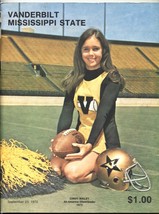Vanderbilt Vs Mississippi State Bulldogs--NCAA-SEC-FOOTBALL Game PROGRAM-1975 - £48.05 GBP