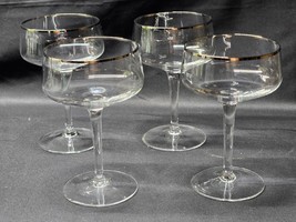 Vintage Gorham Tall 5&quot; Champagne / Sherbet Glass Candlelight Pattern - Set Of 4 - £25.87 GBP