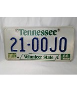 Vintage Tennessee License Plate 21 00J0 Volunteer Dec 1988 - $24.95