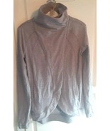 Lululemon Rulu Rally Wrap Cardigan High Neck Snap Button Jacket Gray Siz... - $24.87 CAD