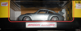 1:18 Scale Anson Racing Silver &quot;Porsche 911 GT2&quot; Mint Car In Sealed Box - $15.00