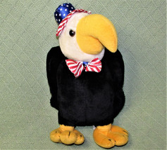 14&quot; AMERICAN EAGLE Louisiana Mardi Gras Plush Appeal Stuffed Animal Bird... - $13.50