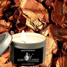 Australian Sandalwood Eco Soy Wax Scented Tin Candles Vegan Friendly Hand Poured - £12.02 GBP+