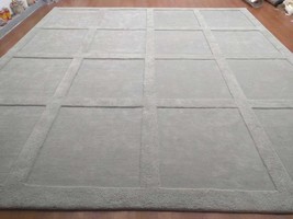 Hand Tufted Rug, Grey 100% Pure Woolen Rugs, High Low Pile Rug, Rug for Living R - $25,350.00