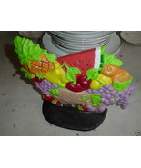 Vintage Cast Iron Fruit Basket Doorstop Door Stop LOOK - £33.73 GBP